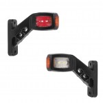 Boynuz Led Lamba 3 Yönlü 14 cm 12-24 Volt (2 Adet)