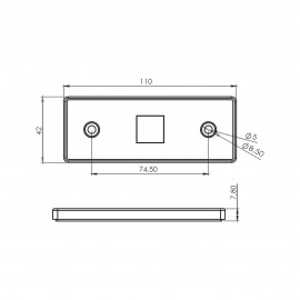 Marker Yan Etek Led Lamba 4 Led 12-24 Volt