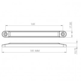 Dekoratif Led Lamba 12 Led'li 16 cm 12-24 Volt