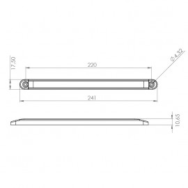 Dekoratif Led Lamba 15 Led'li Akar Sinyal 24 cm 12-24 Volt