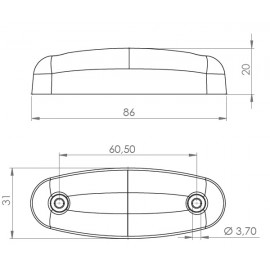 Neon Parmak Oval Led Lamba 12-24 Volt