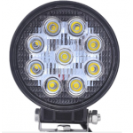 Çalışma Lambası Yuvarlak 9 Led 12-24 Volt